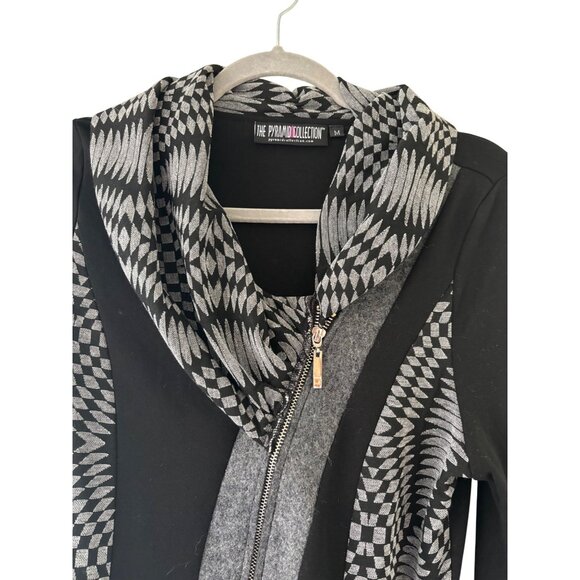 The Pyramid Collection Patchwork Boho Festival Tunic Length Zip Jacket M - Picture 5 of 14